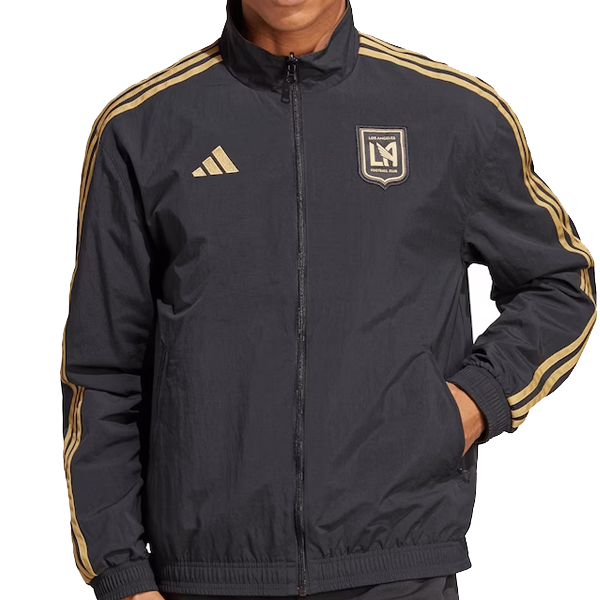 adidas LAFC Reversible Anthem Jacket 22/23 (Black/Gold) - Soccer Wearhouse
