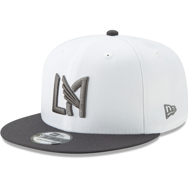 New Era LAFC 9Fifty Snapback Hat (White/Silver) | Soccer Wearhouse