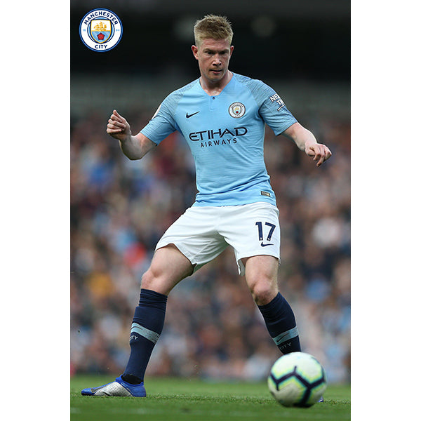 Manchester City De Bruyne Poster | Soccer Wearhouse