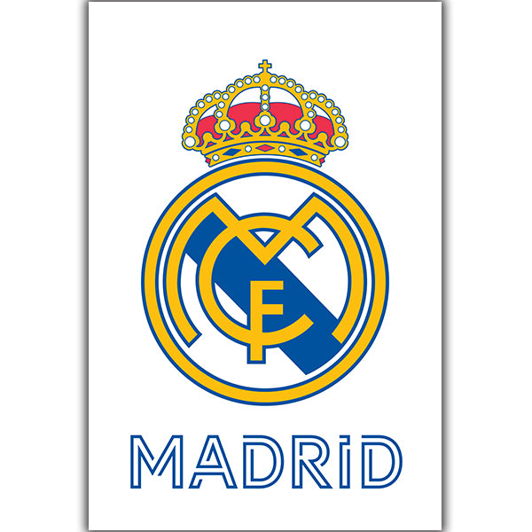 Real Madrid CF Official La Liga Team Crest Logo Poster - G.E. (Spain)