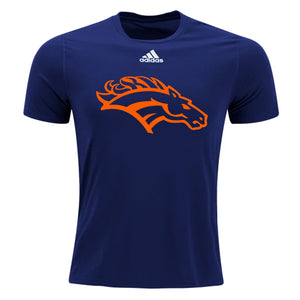 adidas Roosevelt Mustangs Creator Tee (Navy/Orange) | Soccer Wearhouse