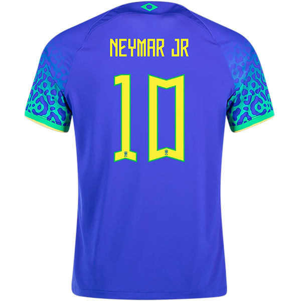 Nike Brazil Neymar Jr. Away Jersey 22/23 (Paramount Blue/Green