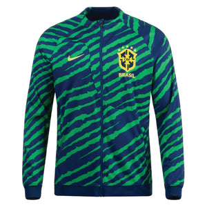 Nike Brazil Anthem Academy Pro Jacket (Coastal Blue/Light Green Spark)