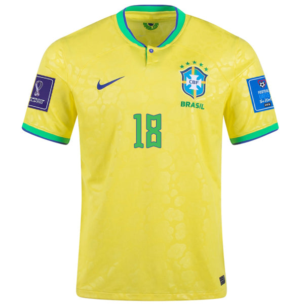nike brazil 2022 world cup football shirt