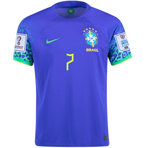Nike Brazil Lucas Paqueta Away Jersey 22/23 w/ World Cup 2022 Patches -  Soccer Wearhouse