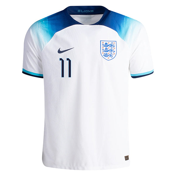 England Rashers Nike England Authentic Match Marcus Rashford Home Jersey 22/23 (White ...