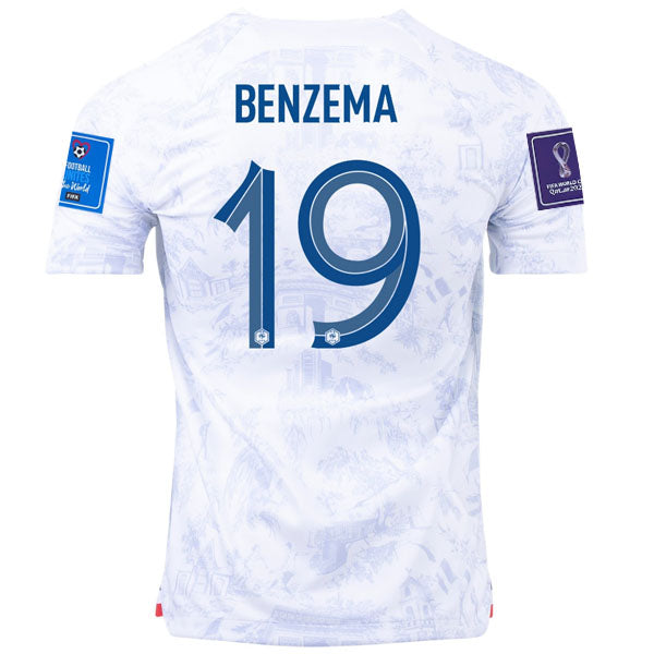 BENZEMA #19 France Away Jersey World Cup 2022 Women