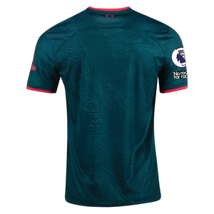 Nike Liverpool Third Jersey 22/23 w/ EPL and NRFR Patches (Dark Atomic Teal/Siren Red)