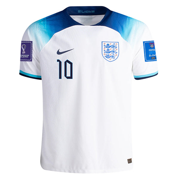 Nike England Raheem Sterling Authentic Match Jersey 22/23 w/ Worl - Soccer Wearhouse