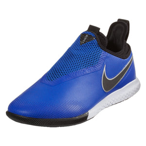 Nike React Phantom Vision Pro DF IC Indoor Court Soccer Shoes (Racer Blue/Black) | Soccer Wearhouse