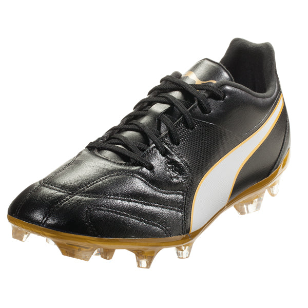 PUMA Men's Capitano II FG Firm Ground Soccer Cleats (Black/Gold) | Soccer Wearhouse