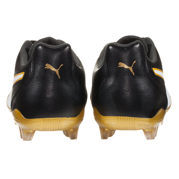 PUMA Men's Capitano II FG Firm Ground Soccer Cleats (Black/Gold) | Soccer Wearhouse