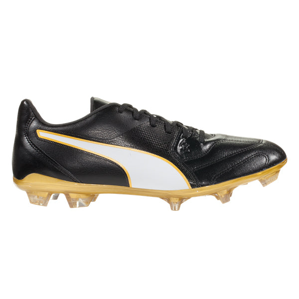 PUMA Men's Capitano II FG Firm Ground Soccer Cleats (Black/Gold) | Soccer Wearhouse