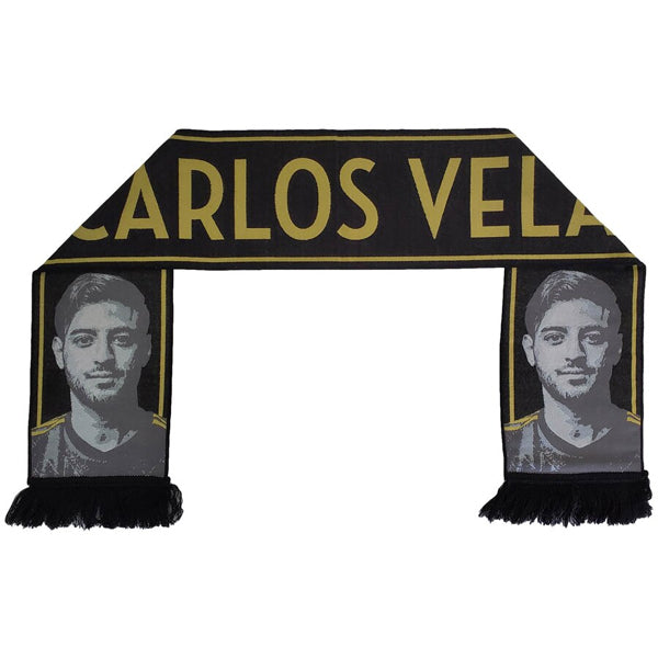 Ruffneck LAFC Carlos Vela Double-Sided Scarf (Black/Gold) | Soccer Wearhouse
