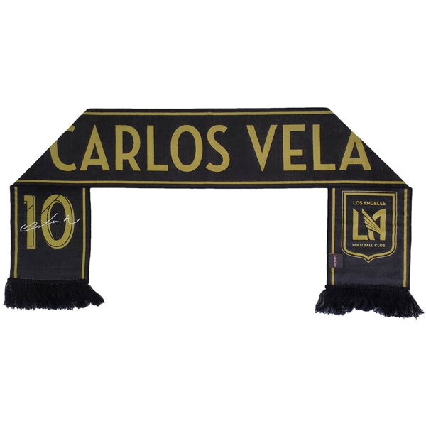 Ruffneck LAFC Carlos Vela Double-Sided Scarf (Black/Gold) | Soccer Wearhouse