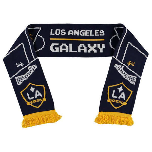 Ruffneck LA Galaxy 8-Bit Scarf (Navy/Gold) | Soccer Wearhouse