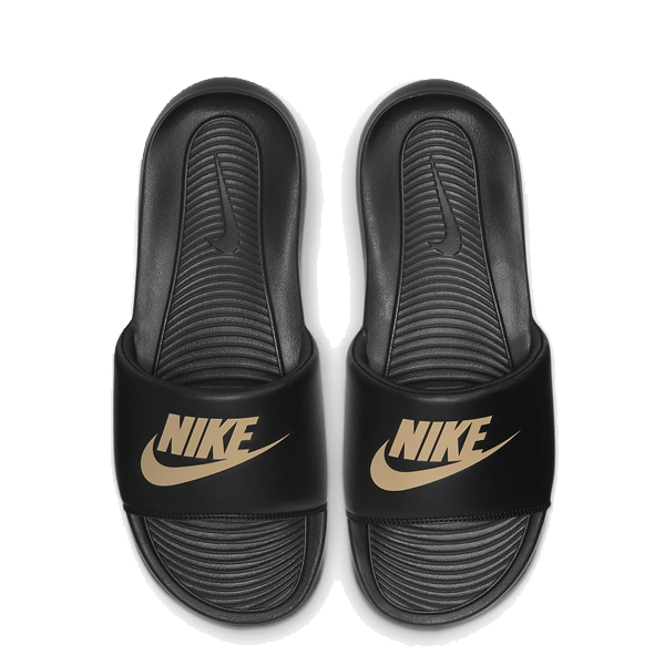 Men s Nike Victori One Slide Black Gold 8