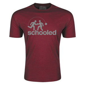 Football Machine Schooled T-Shirt (Maroon) | Soccer Wearhouse