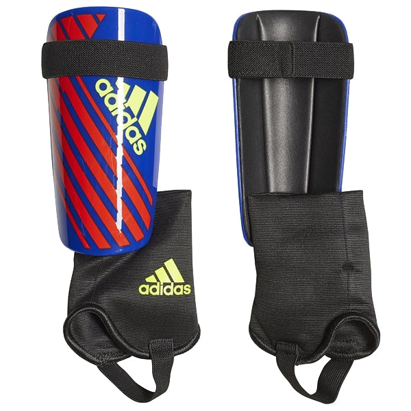 Adidas X Club Shin Guard (Bold Blue/Active Red) | Soccer Wearhouse