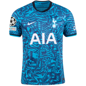 Nike Tottenham Third Jersey w/ Champions League Patches 22/23 (Dark Turquoise)