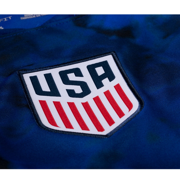 Nike Men's USA 2022/23 Away Long Sleeve Jersey Bright Blue/White, L