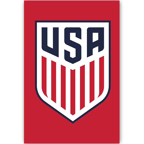 US Soccer Crest Poster (Red) | Soccer Wearhouse