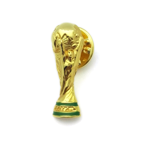Pin esmaltado del trofeo de la Copa del Mundo