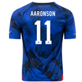 Camiseta Nike Estados Unidos Brenden Aaronson Visitante 22/23 (Azul brillante/Blanco)