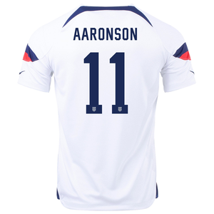 Nike United States Brenden Aaronson Home Jersey 22/23 (White/Loyal Blue)
