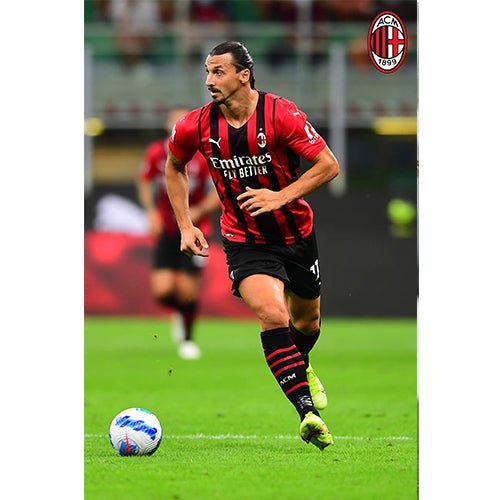AC Milan Zlatan Ibrahimovic Poster | SoccerWearhouse