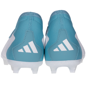 adidas Jr. Predator Accuracy.3 FG Soccer Cleats (White/Grey Two/Preloved Blue)