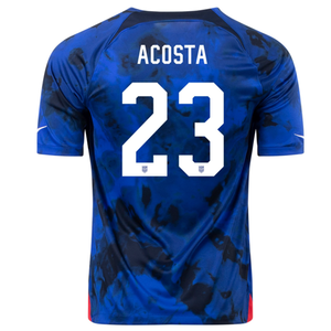 Nike United States Kellyn Acosta Away Jersey 22/23 (Bright Blue/White)