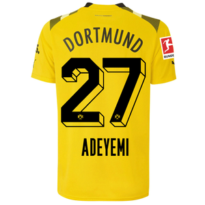 Puma Borussia Dortmund Adeyemi Cup Jersey w/ Bundesliga Patch 22/23 (Cyber Yellow/Black)