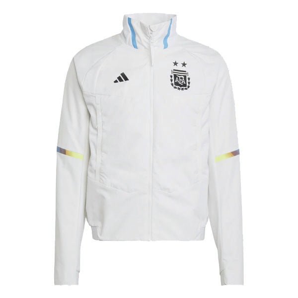 adidas Argentina Game Day Anthem Jacket (White/Multi) | SoccerWearhouse