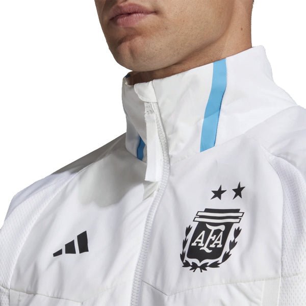adidas Argentina Game Day Anthem Jacket (White/Multi) | SoccerWearhouse