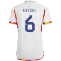 adidas Bélgica Axel Witsel Away Jersey 22/23 (Blanco/Multi)