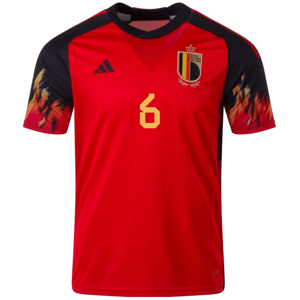 adidas Belgium Axel Witsel Home Jersey 22/23 (Red/Black) | SoccerWearhouse