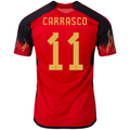 adidas Bélgica Yannick Carrasco Home Jersey 22/23 (Rojo/Negro)