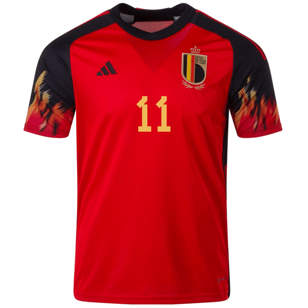 adidas Belgium Yannick Carrasco Home Jersey 22/23 (Red/Black) | SoccerWearhouse