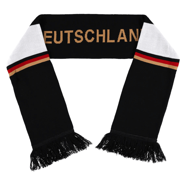 adidas Germany Scarf (Black/White/Gold) | SoccerWearhouse