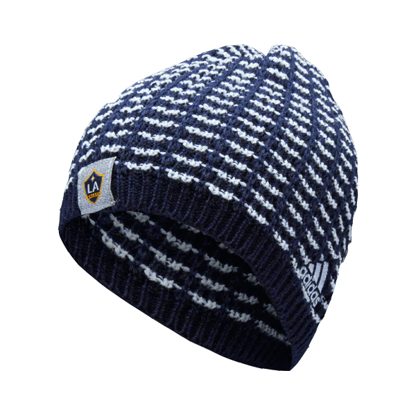 adidas LA Galaxy Knit Beanie (Navy) | SoccerWearhouse
