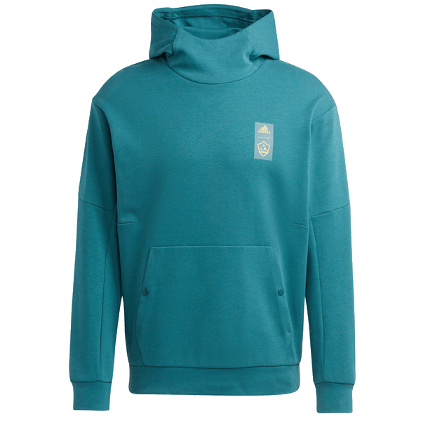adidas LA Galaxy Travel Hoodie 22/23 (Green/Yellow) | SoccerWearhouse