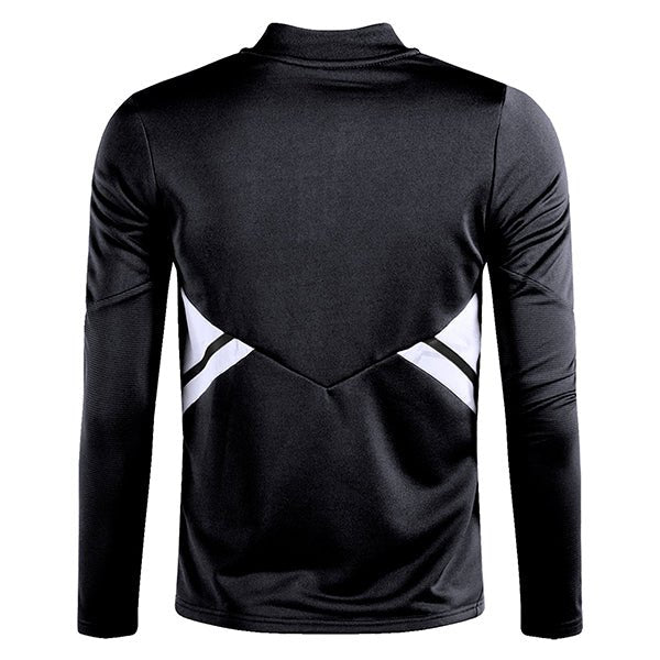 adidas LAFC 3/4 Track Top Jacket (Black/White) | SoccerWearhouse