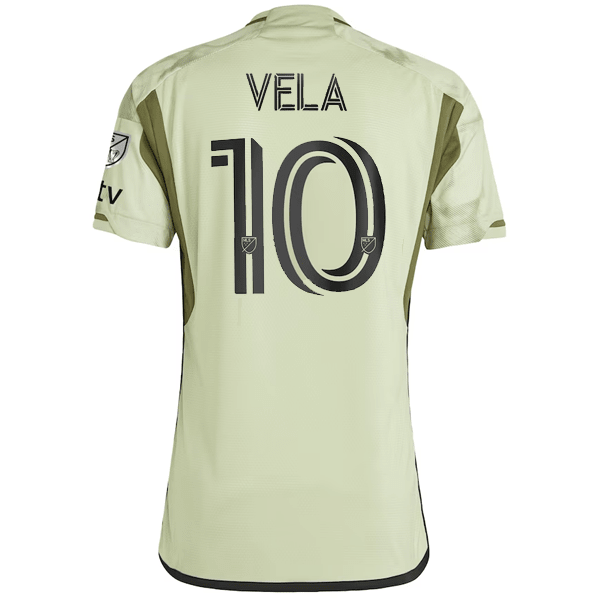 adidas LAFC Authentic Carlos Vela Away Jersey w/ MLS + Apple TV Patch 23/24 (Green) | SoccerWearhouse