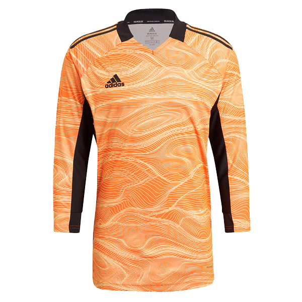 adidas Mens Condivo 21 Goalkeeper Jersey (Orange/Black) | SoccerWearhouse