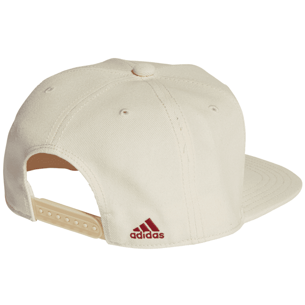 adidas Mexico Away Snapback Hat (Wonder White/College Team Burgundy) | SoccerWearhouse