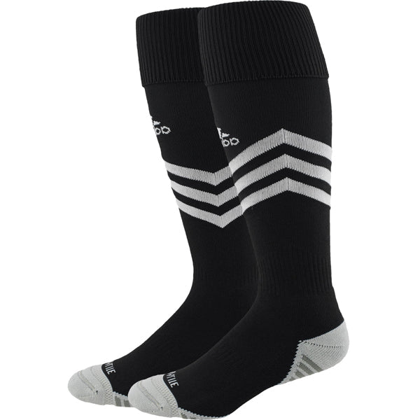 adidas Mundial Zone Cushion OTC Soccer Socks (Black/Light Onix) | SoccerWearhouse