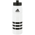 Botella de agua de plástico adidas (blanco/negro)