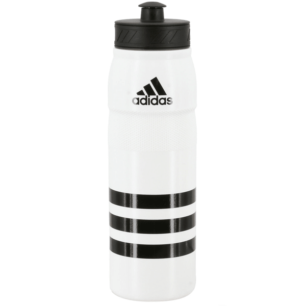 adidas Plastic Water Bottle (White/Black) | SoccerWearhouse