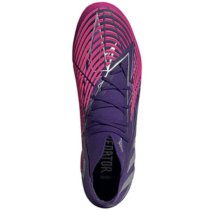 adidas Predator Edge .1 FG Soccer Cleat (Team College Purple/Metallic Silver/Team Shock Pink)